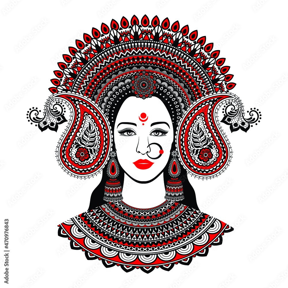 Happy Navratri, Vector Illustration Maa Durga beautiful graphic ...