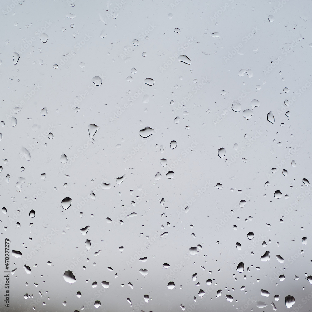 Rain drops on window