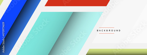 Vector background. Abstract overlapping color lines design with shadow effects. Illustration for wallpaper banner background or landing page