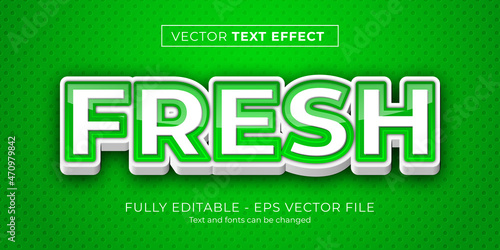 Fresh 3d text effect simple