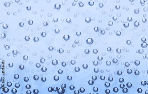 Soda water with bubbles as background, closeup view