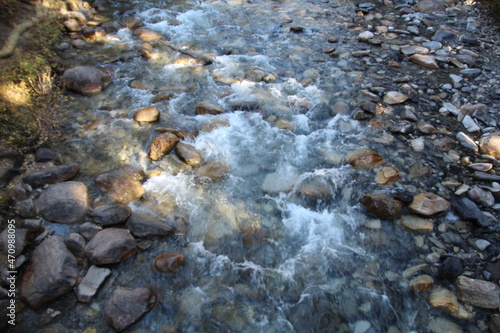water flowing over rocks, Banff National Park, Alberta