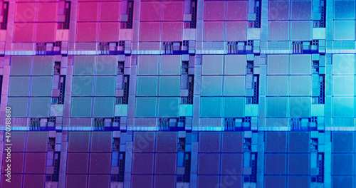Canvas Print silicon wafer semiconductor