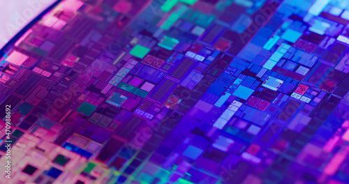 Foto silicon wafer semiconductor