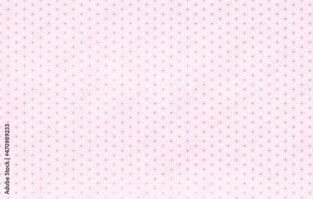 Japanese background material with bright pink ASANOHA pattern. Japanese background material with bright pink ASANOHA pattern.