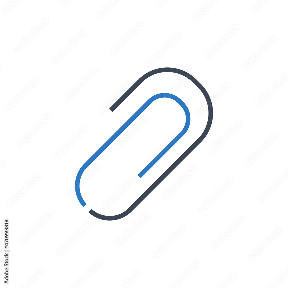Paperclip icon vector graphic Paperclip icon vector graphic