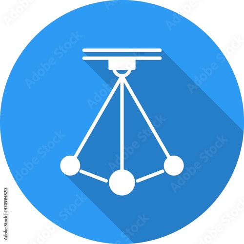  Pendulum Glyph Circle Vector Icon Design