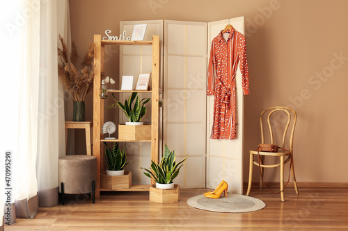 Interior of modern room wit...