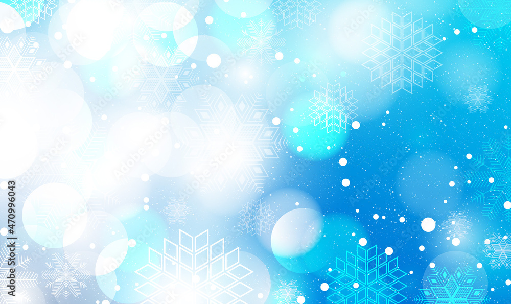 Winter blue sky with falling snow, snowflake. Holiday Winter background for Merry Christmas and Happy New Year. Christmas snow. Winter bokeh background with snowflakes. Vector EPS10. Winter blue sky with falling snow, snowflake. Holiday Winter background for Merry Christmas and Happy New Year. Christmas snow. Winter bokeh background with snowflakes. Vector EPS10.