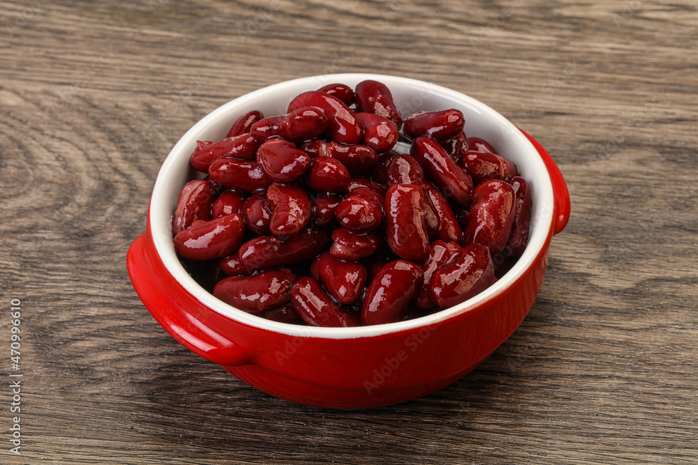 Canned red Kidney in the bowl Canned red Kidney in the bowl