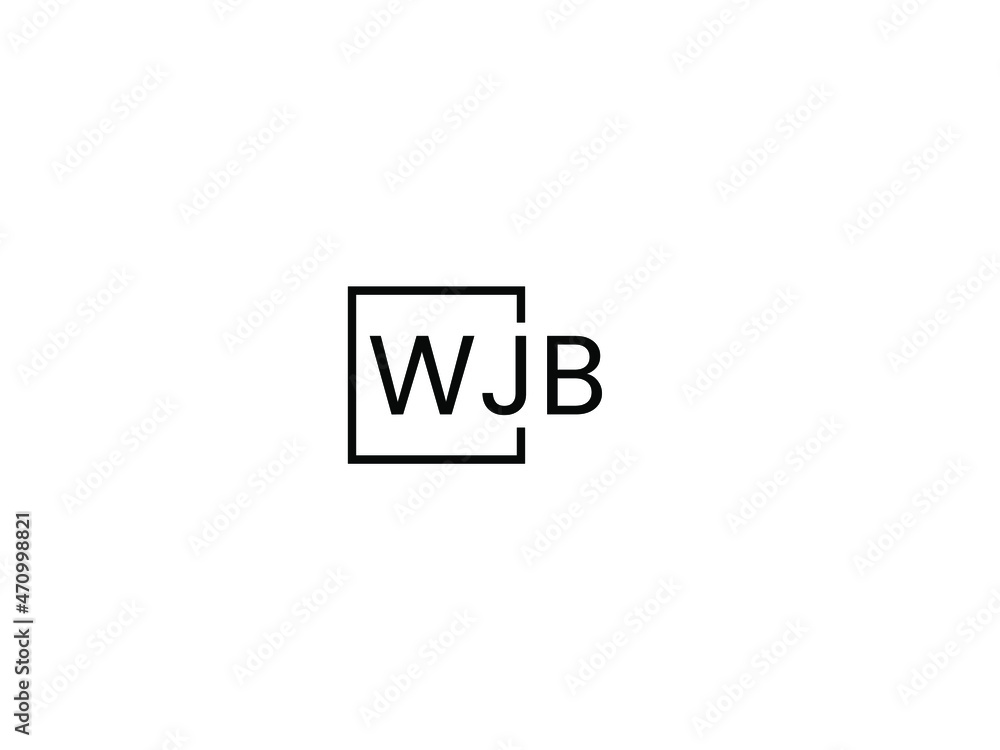 WJB letter initial logo design vector illustration WJB letter initial logo design vector illustration