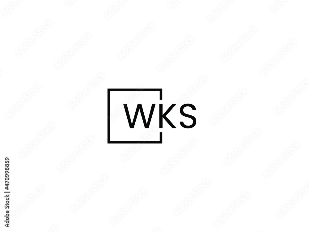 WKS letter initial logo design vector illustration WKS letter initial logo design vector illustration