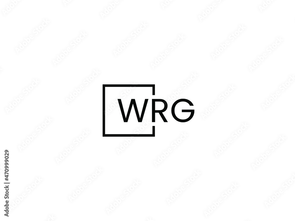 WRG letter initial logo design vector illustration WRG letter initial logo design vector illustration