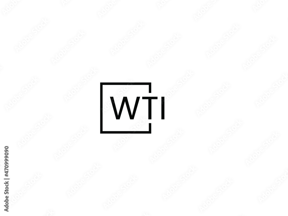 WTI letter initial logo design vector illustration WTI letter initial logo design vector illustration