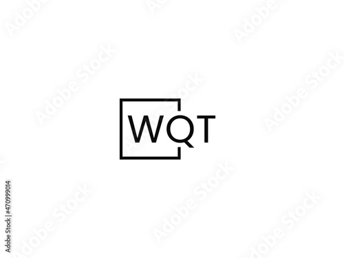 WQT letter initial logo design vector illustration