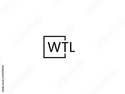 WTL letter initial logo design vector illustration