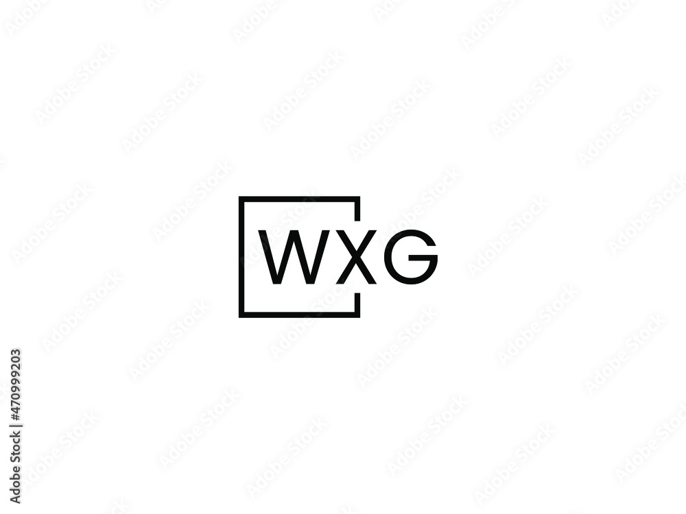 WXG letter initial logo design vector illustration WXG letter initial logo design vector illustration