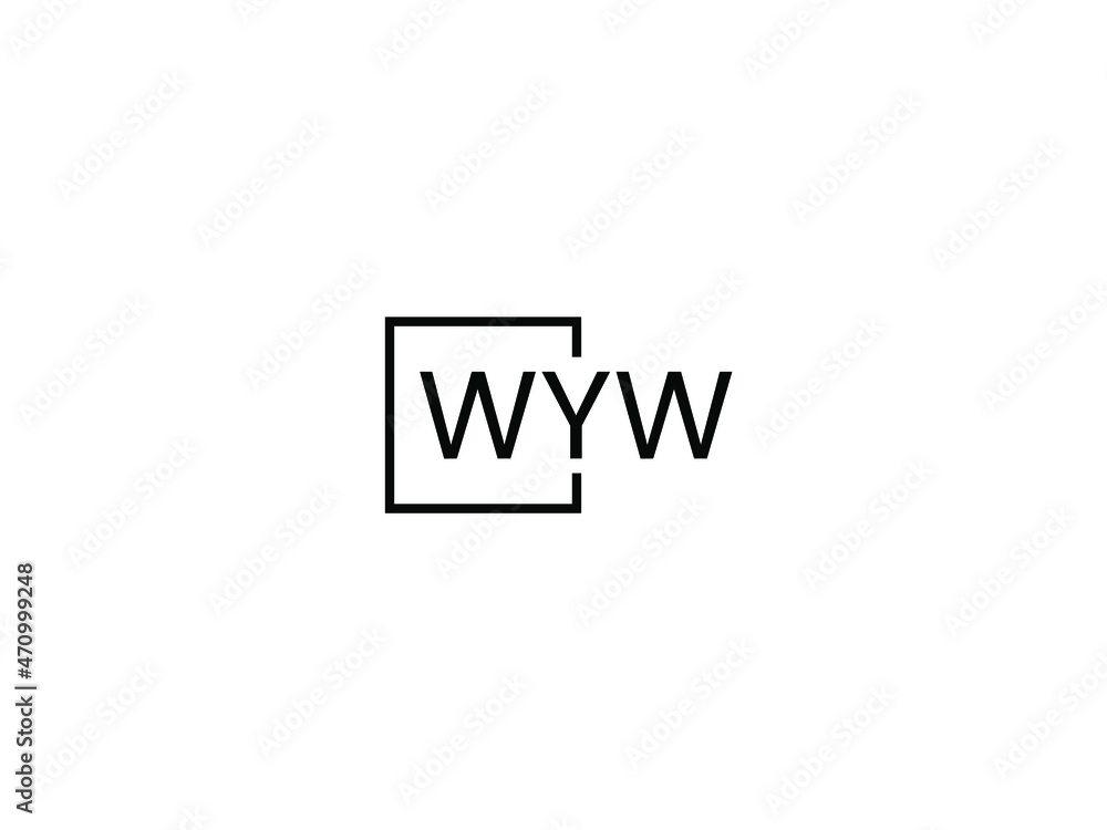 WYW letter initial logo design vector illustration WYW letter initial logo design vector illustration