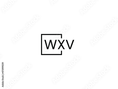WXV letter initial logo design vector illustration