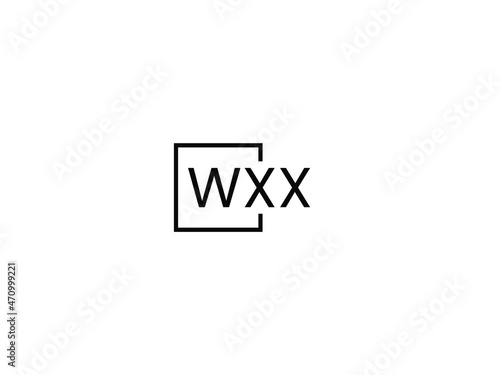 WXX letter initial logo design vector illustration