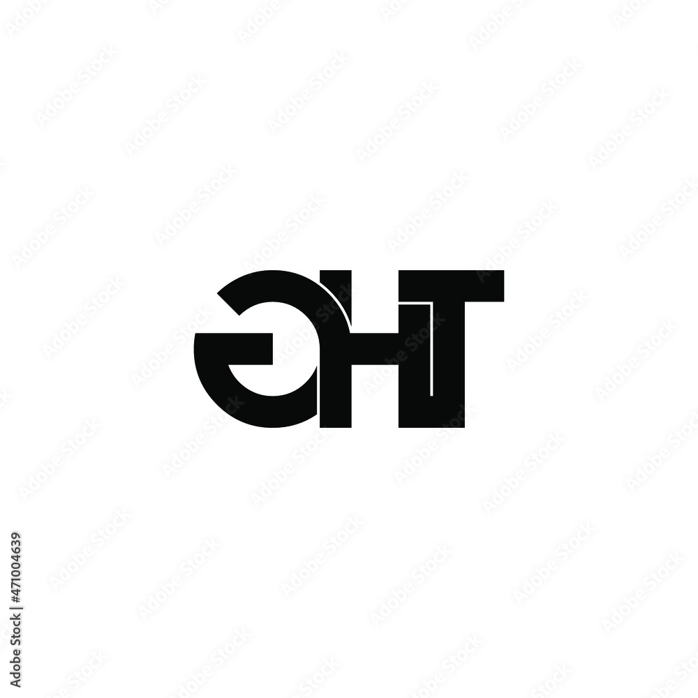 ght initial letter monogram logo design ght initial letter monogram logo design
