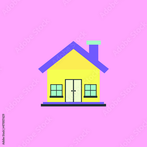 House Flat Vector Illustration
