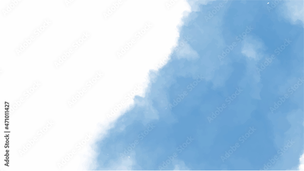 Naklejka premium Blue watercolor background for your design, watercolor background concept, vector.