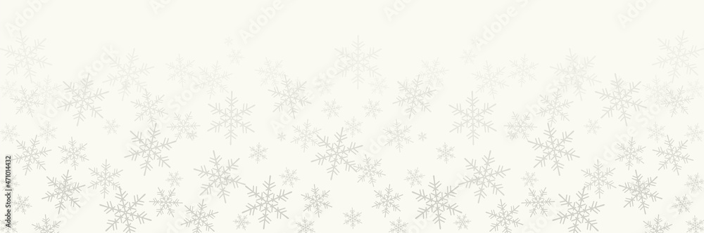 降り積もる雪の結晶のシックな背景素材 Stock Illustration Adobe Stock