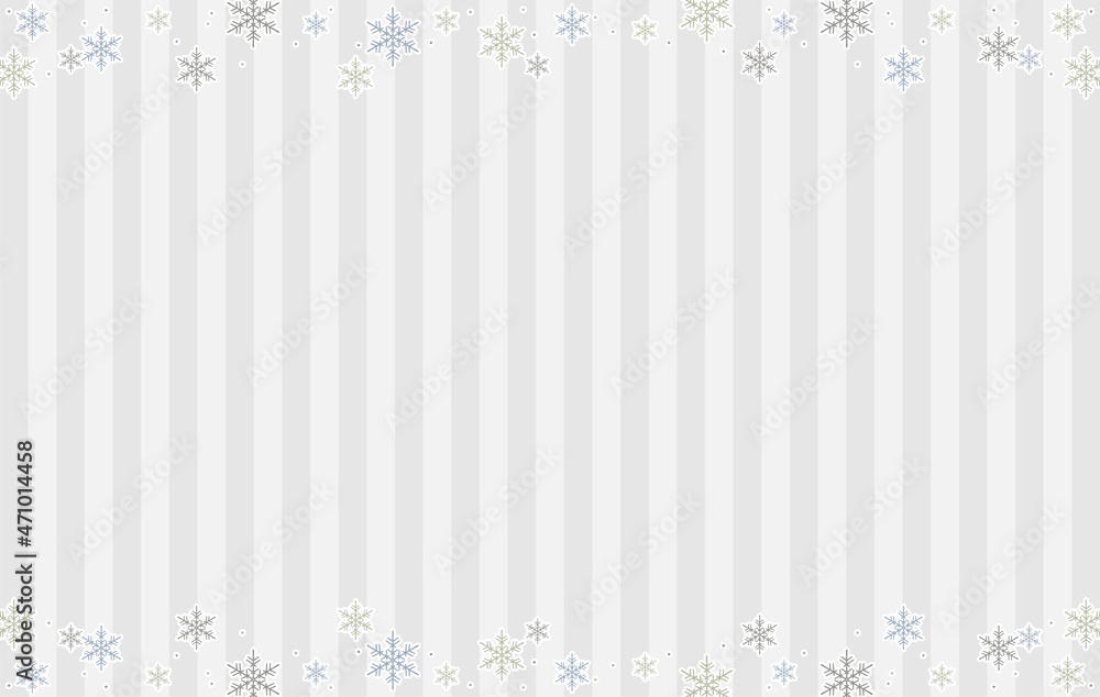 シックな雪の結晶の背景素材 上下 Stock Illustration Adobe Stock