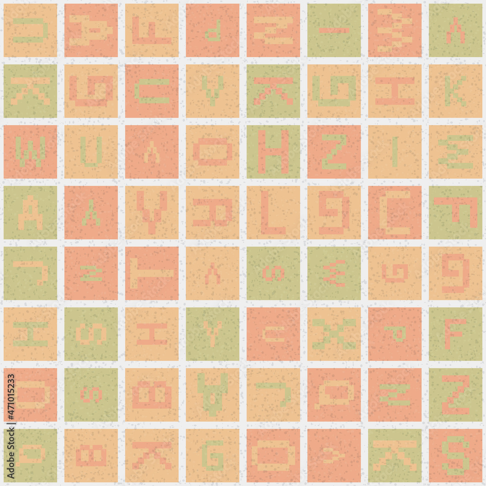 Fototapeta premium Abstract Geometric Pattern generative computational art illustration