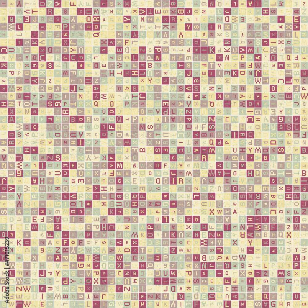 Fototapeta premium Abstract Geometric Pattern generative computational art illustration