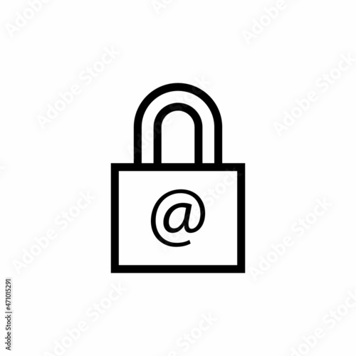 MAIL SECURITY icon in vector. Logotype