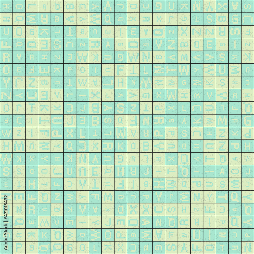 Fototapeta premium Abstract Geometric Pattern generative computational art illustration