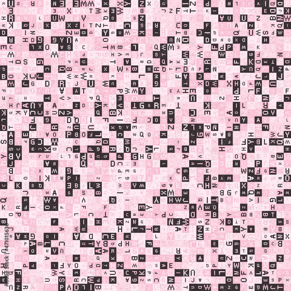 Fototapeta premium Abstract Geometric Pattern generative computational art illustration