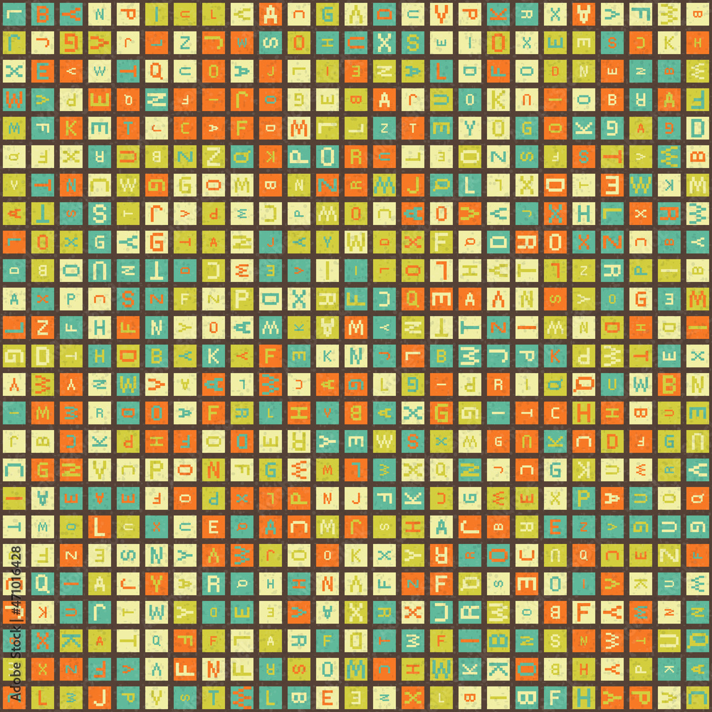 Fototapeta premium Abstract Geometric Pattern generative computational art illustration