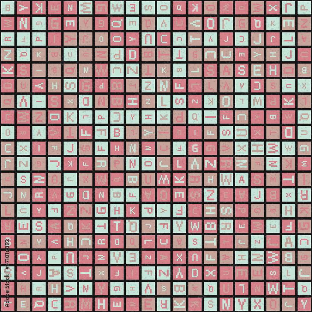 Fototapeta premium Abstract Geometric Pattern generative computational art illustration