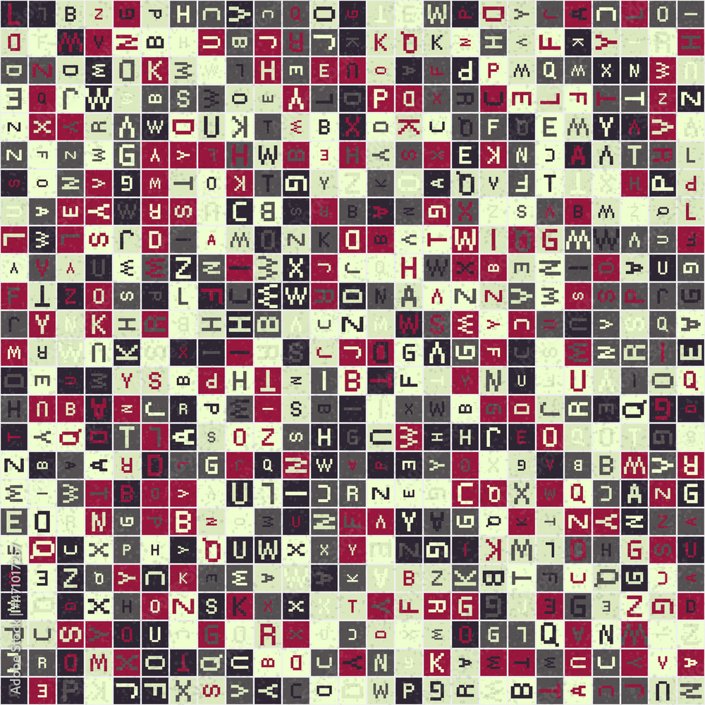 Fototapeta premium Abstract Geometric Pattern generative computational art illustration