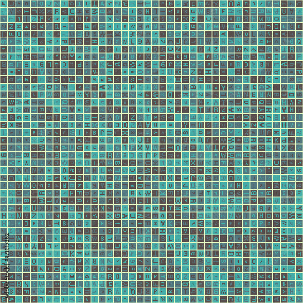 Fototapeta premium Abstract Geometric Pattern generative computational art illustration