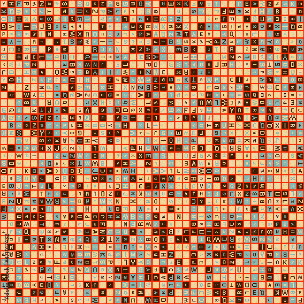 Fototapeta premium Abstract Geometric Pattern generative computational art illustration