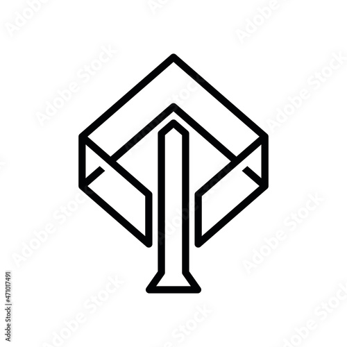 T And P icon logo design © damart857