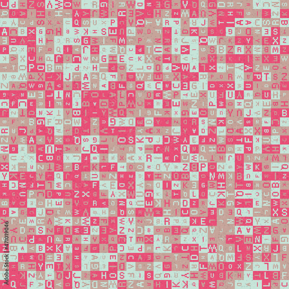 Fototapeta premium Abstract Geometric Pattern generative computational art illustration