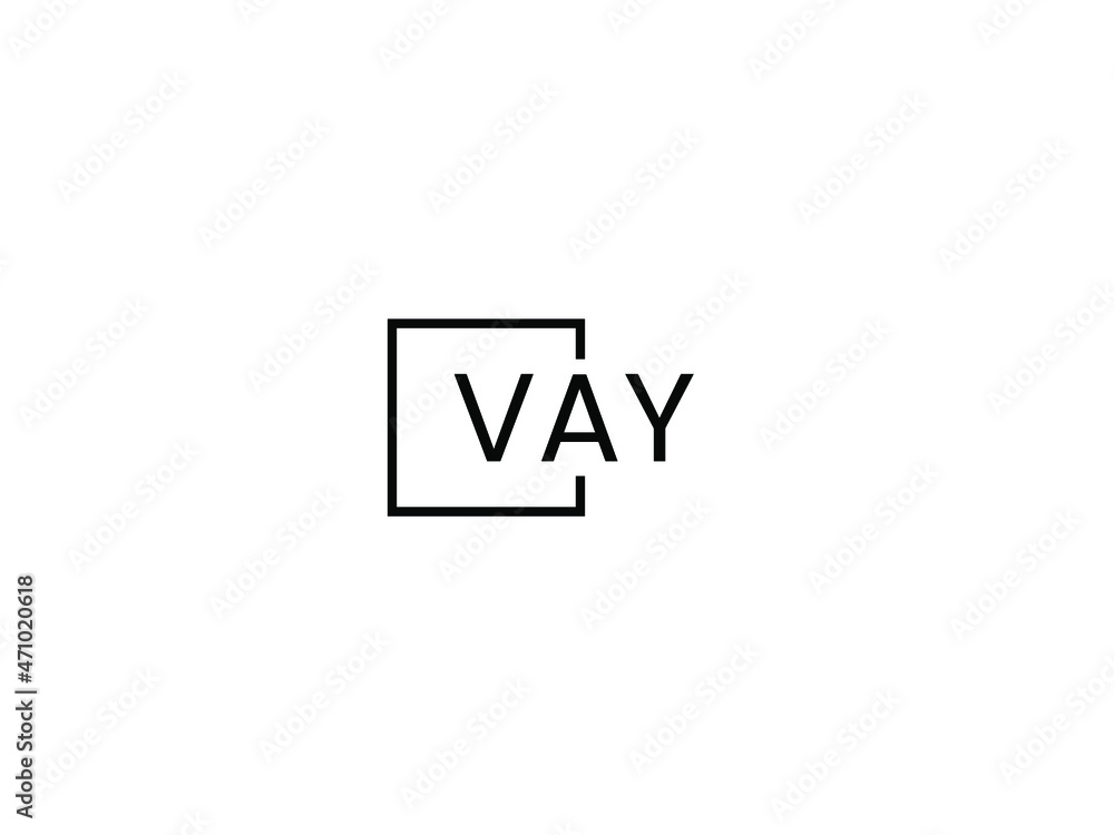 VAY letter initial logo design vector illustration VAY letter initial logo design vector illustration