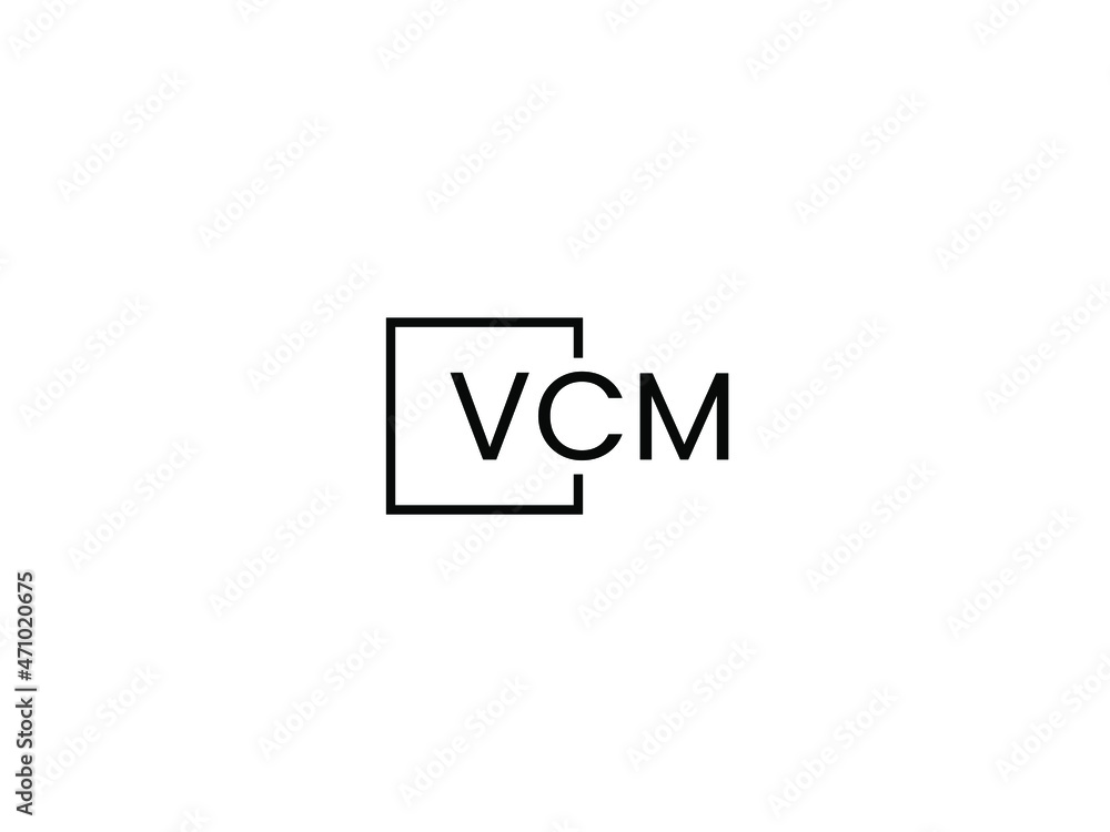 Obraz premium VCM letter initial logo design vector illustration