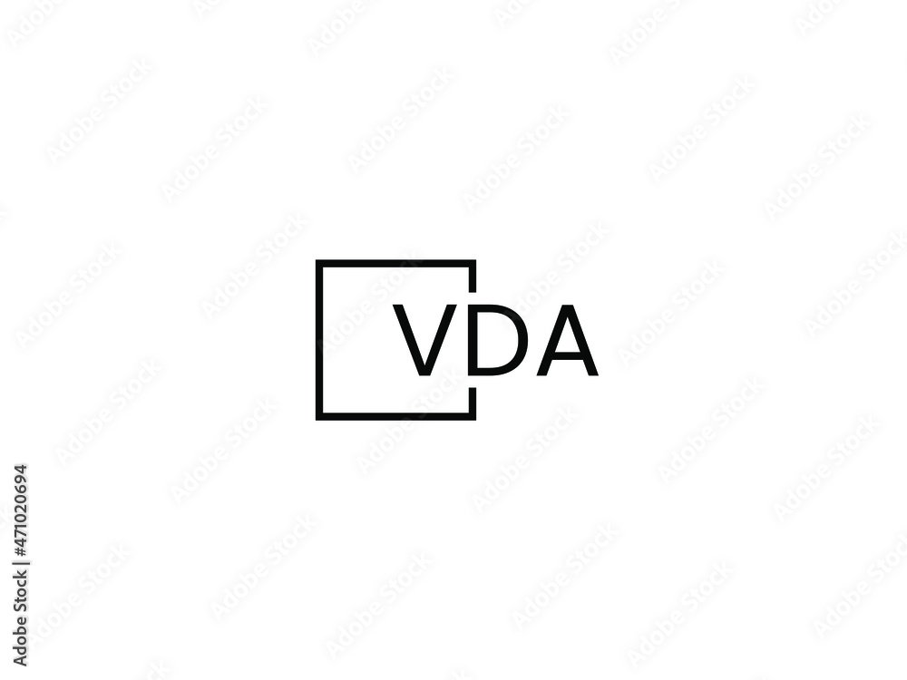 VDA letter initial logo design vector illustration VDA letter initial logo design vector illustration