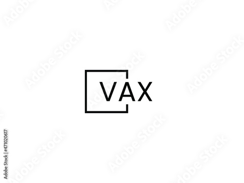 VAX letter initial logo design vector illustration