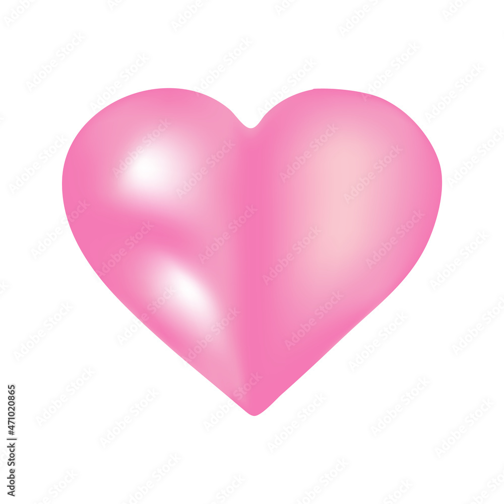 Illustration with a gradient valentine heart Illustration with a gradient valentine heart