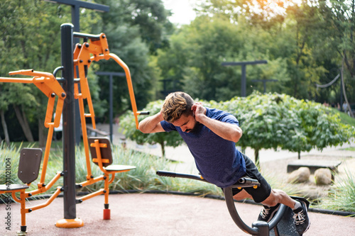 Slika na platnu Hyperextension exercise