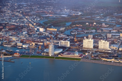 Luftaufnahme Bremerhaven © pixelschoen