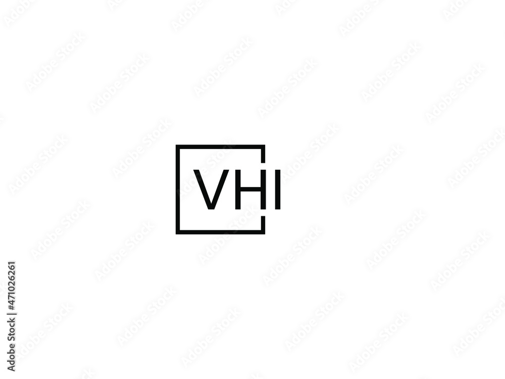 VHI letter initial logo design vector illustration VHI letter initial logo design vector illustration