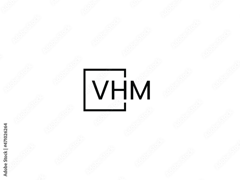 VHM letter initial logo design vector illustration VHM letter initial logo design vector illustration